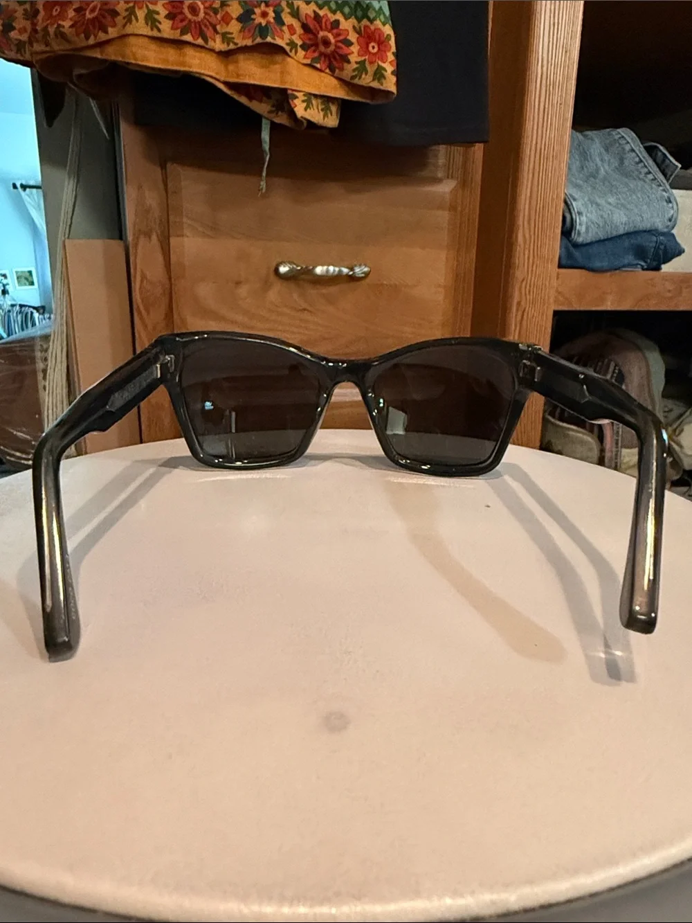 Spitfire Black Polarized Square Sunglasses
